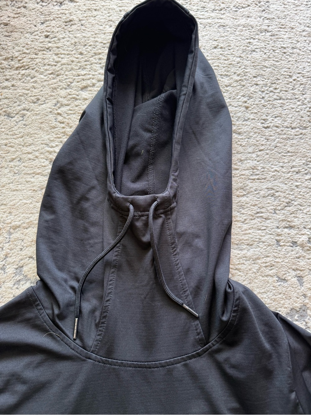 NWT-GIII 4Her by Carl Banks Women's Black and Gray Pullover Hoodie Slouch Neck M - Picture 4 of 13